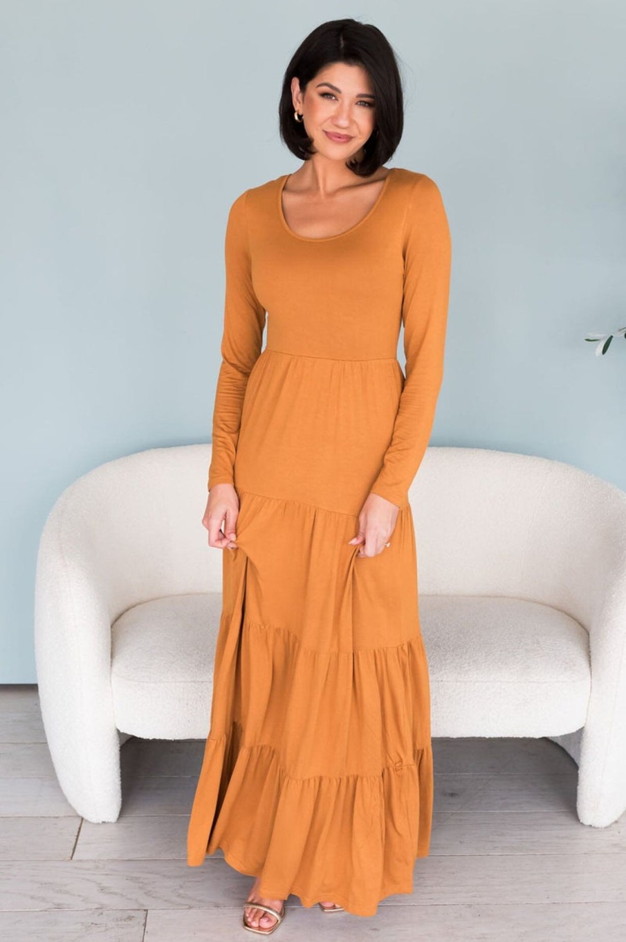 Dresses NeeSee's Dresses | The Yari Golden Mustard