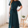 Dresses NeeSee's Dresses | The Maleah Hunter Green Shimmer