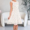 Dresses NeeSee's Dresses | The Elizabeth Shannon Ivory/Pink Floral