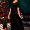 Dresses NeeSee's Dresses | The Adelina Black Velvet