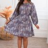 Dresses NeeSee's Dresses | The Olen Lavender/Taupe/Grey/Blue