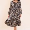 Dresses NeeSee's Dresses | The Veda Charcoal Floral