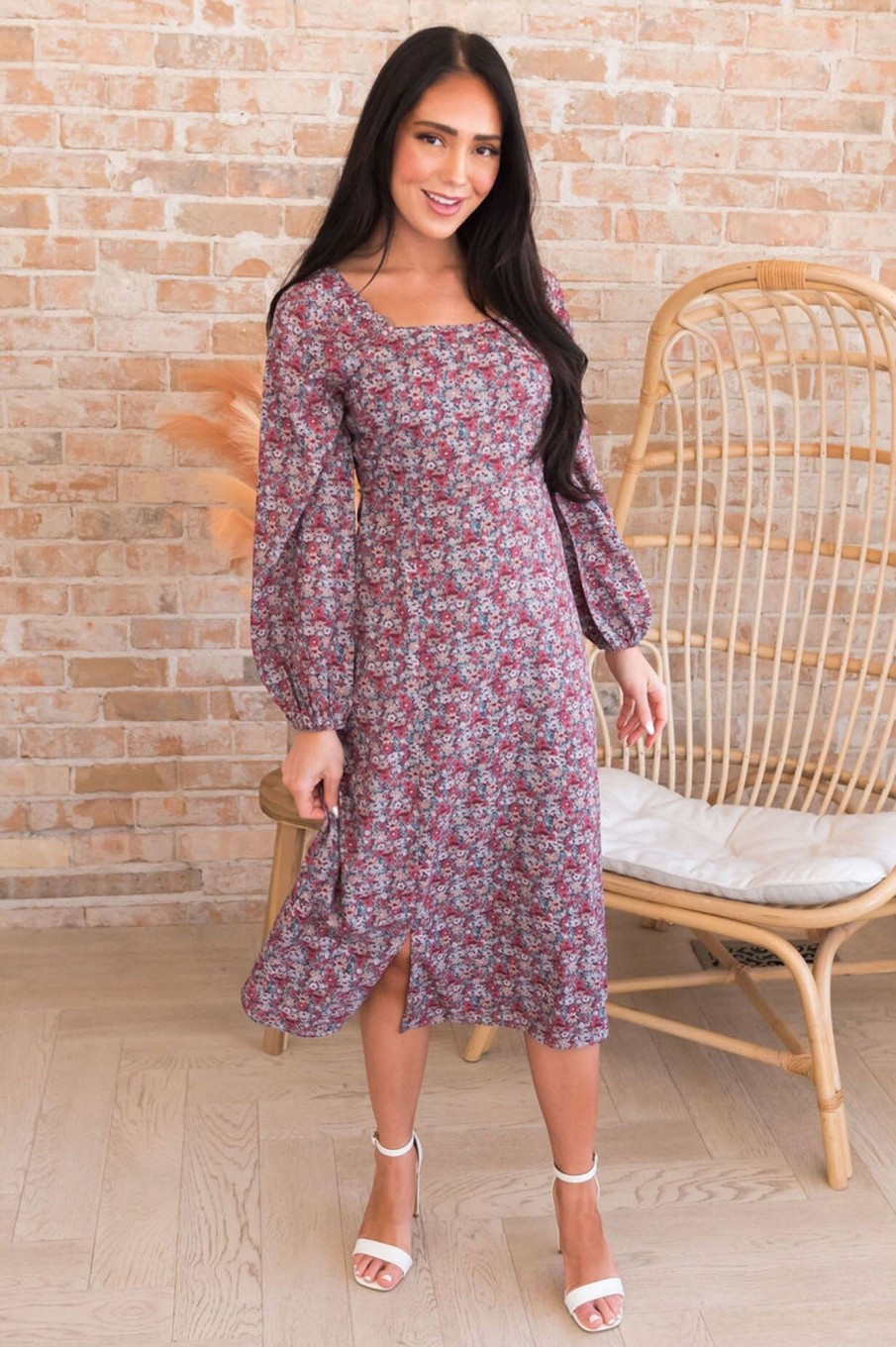 Dresses NeeSee's Dresses | The Asia Jade/Marsala/Taupe Floral