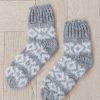 Tops NeeSee's Dresses | Fuzzy Nordic Socks Grey