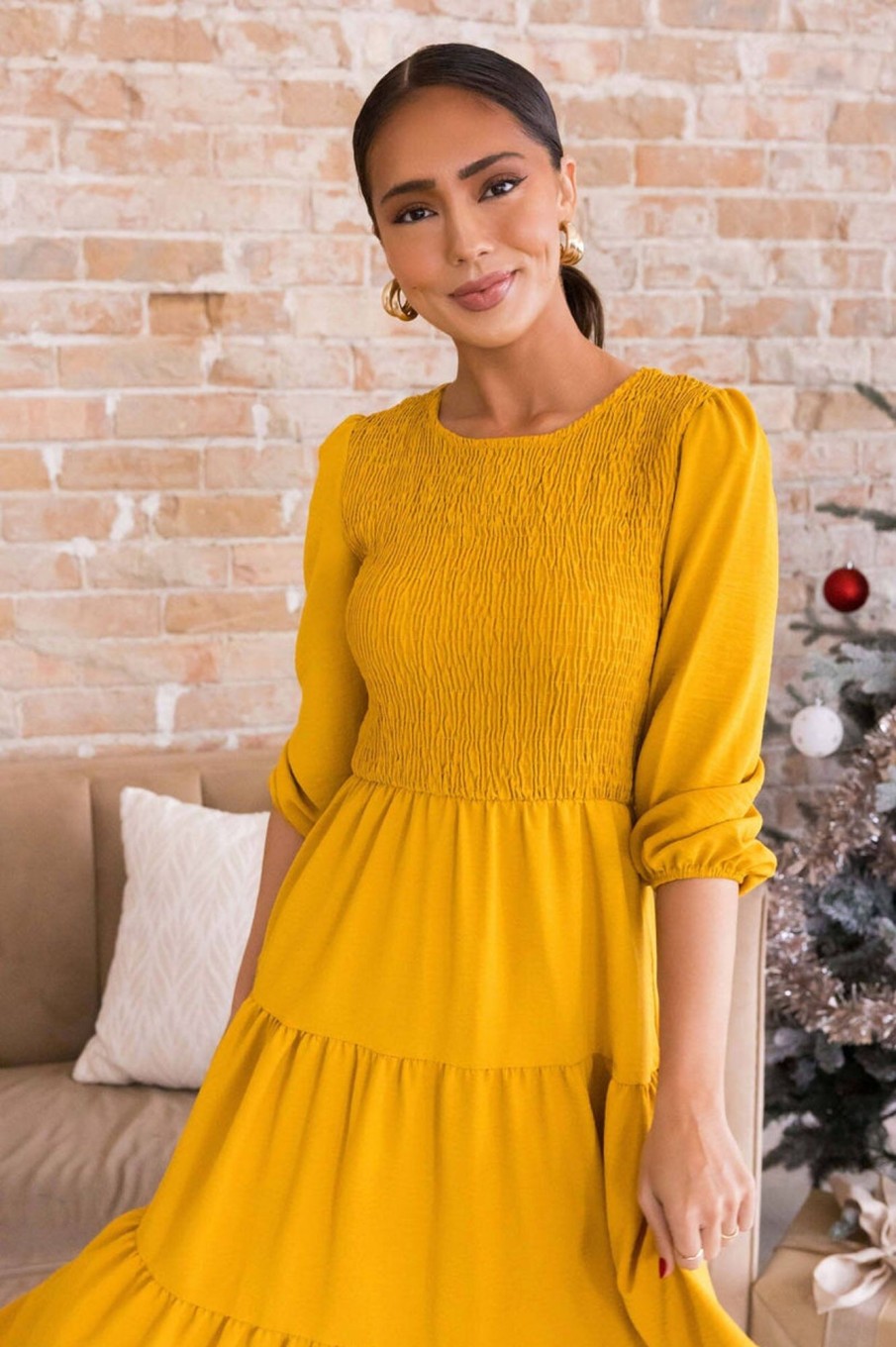 Dresses NeeSee's Dresses | The Kalista Mustard