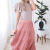 Skirts NeeSee's Dresses | Bright Future Ahead Modest Maxi Skirt Dusty Pink