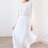 Skirts NeeSee's Dresses | Happiness Is All Around Modest Skirt White Swiss Dot