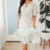 Dresses NeeSee's Dresses | The Mckenzy Sage Floral