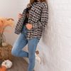 Tops NeeSee's Dresses | Forever Cozy Modest Plaid Jacket Autumn Maple