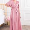 Dresses NeeSee's Dresses | The Merika Shiny Deep Blush