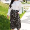 Skirts NeeSee's Dresses | Always Included Floral Modest Skirt Black/Taupe Orchid Floral