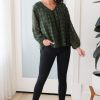 Tops NeeSee's Dresses | Adored Always Modest Blouse Burnt Olive