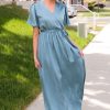 Dresses NeeSee's Dresses | The Marcilynne Light Teal