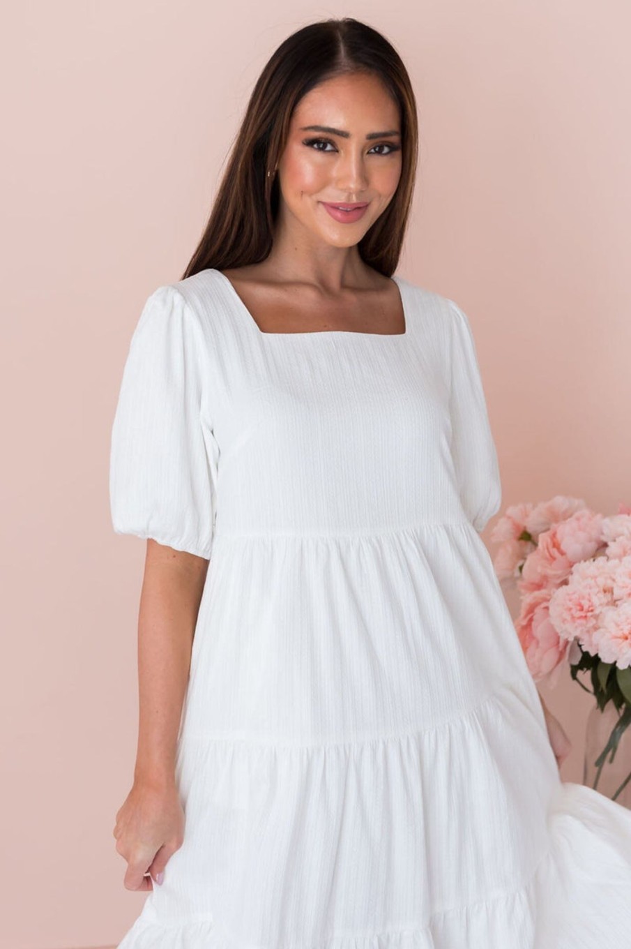 Dresses NeeSee's Dresses | The Nathaly Off White