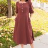 Dresses NeeSee's Dresses | The Zoelle Milk Chocolate