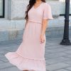 Dresses NeeSee's Dresses | The Tess Sheer Pink