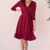 Dresses NeeSee's Dresses | The Karie Burgundy