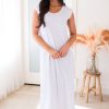 Dresses NeeSee's Dresses | The Perfect Pairing Modest Temple Slip White