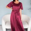 Dresses NeeSee's Dresses | The Giavanna Burgundy Matte