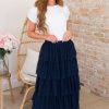 Skirts NeeSee's Dresses | Finally Found You Modest Tulle Skirt Navy