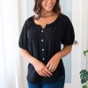 Tops NeeSee's Dresses | Wherever You Are Modest Blouse Black