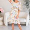 Dresses NeeSee's Dresses | The Kelynn Ivory Floral