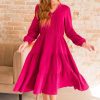 Dresses NeeSee's Dresses | The Tereze Magenta