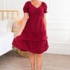 Dresses NeeSee's Dresses | The Olivia Crimson Red