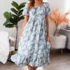 Dresses NeeSee's Dresses | The Lettie Sage/White Floral