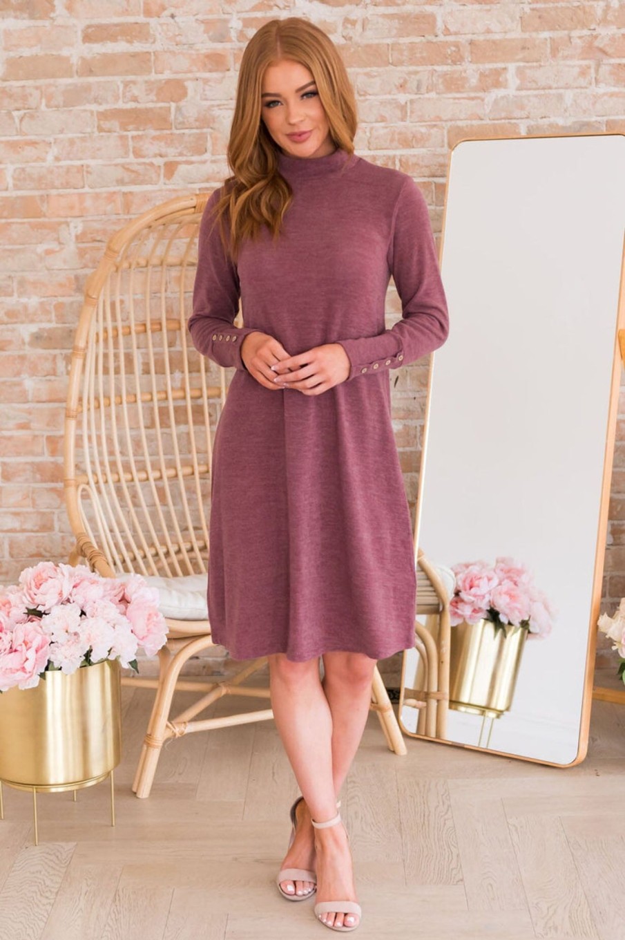 Dresses NeeSee's Dresses | The Vierra Dusty Mauve