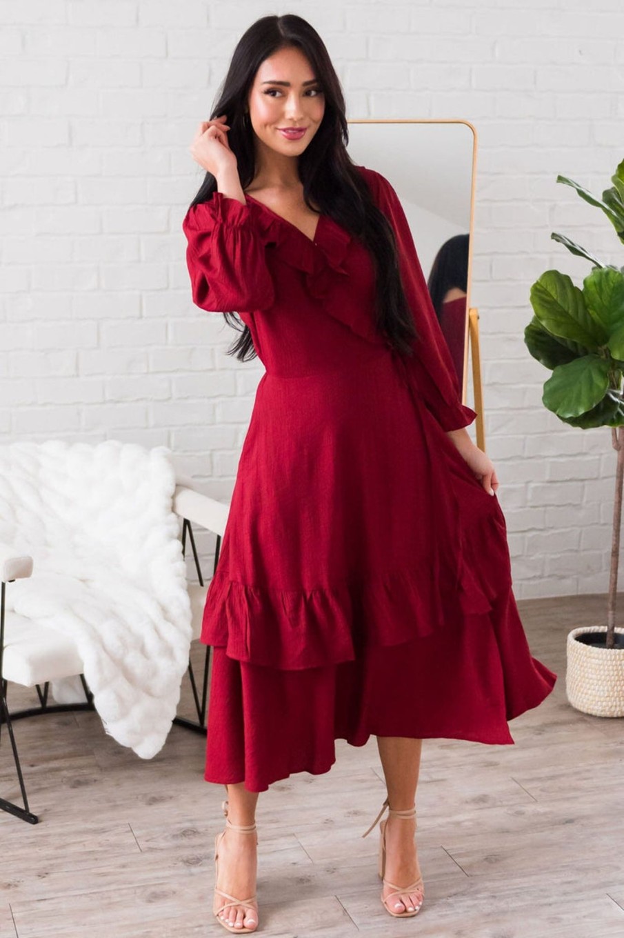 Dresses NeeSee's Dresses | The Shayne Red