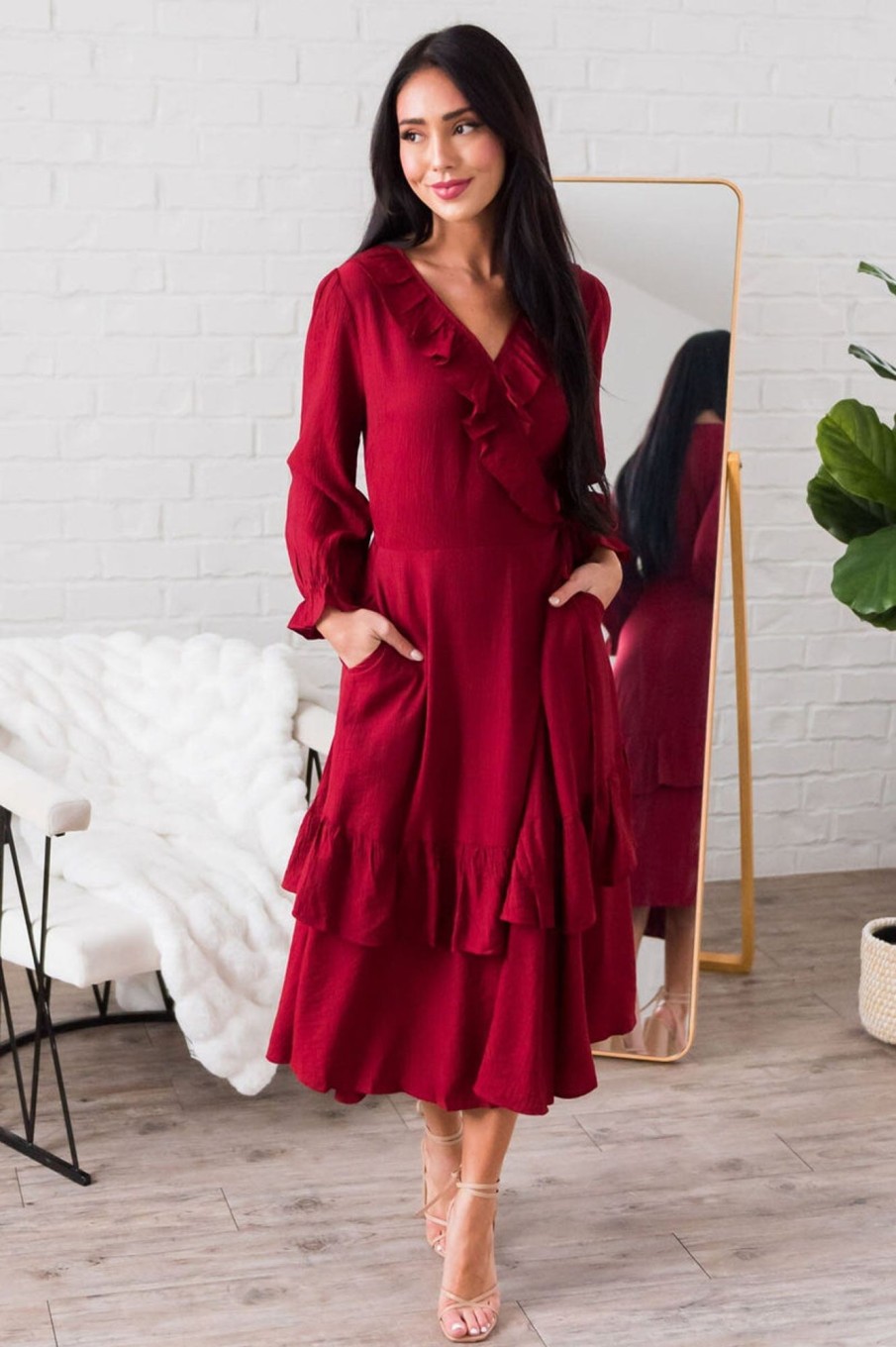 Dresses NeeSee's Dresses | The Shayne Red