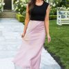 Skirts NeeSee's Dresses | Just A Dream Away Modest Satin Skirt Pink Satin