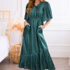 Dresses NeeSee's Dresses | The Mabry Emerald Shimmer