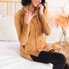 Tops NeeSee's Dresses | Better Than Expected Modest Sweater Camel Velvet