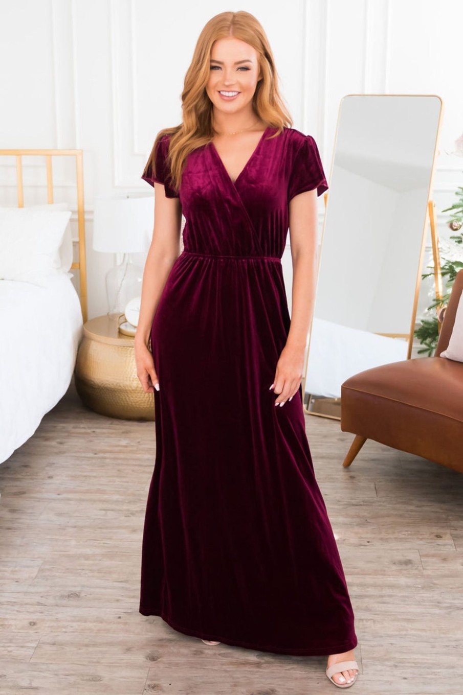 Dresses NeeSee's Dresses | The Shanika Burgundy