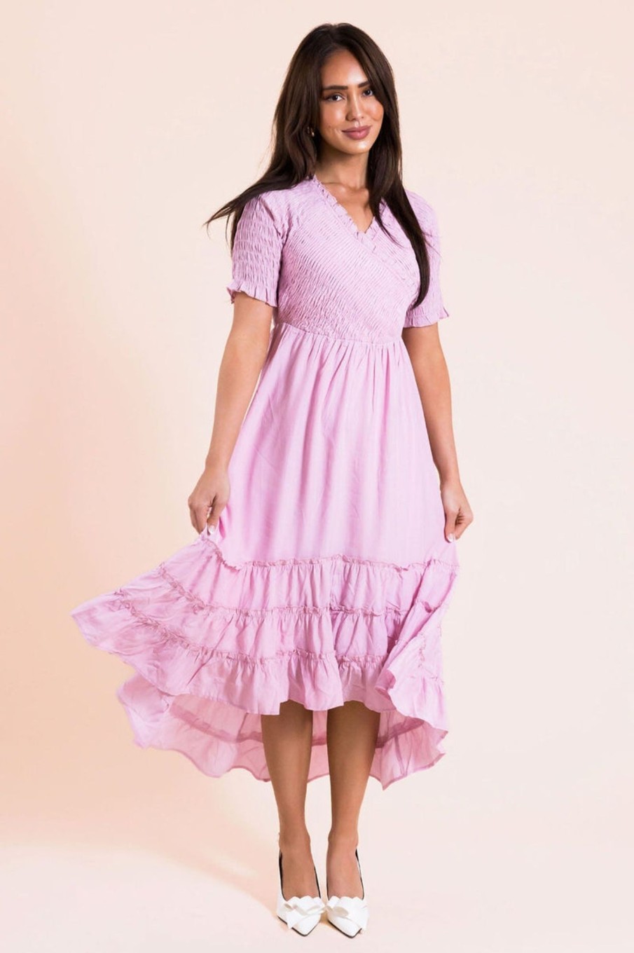 Dresses NeeSee's Dresses | The Tegan Dusty Pink