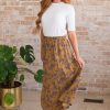 Skirts NeeSee's Dresses | Falling For Love Modest Skirt Gold Rose