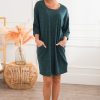 Dresses NeeSee's Dresses | The Shaleia Heather Hunter Green