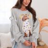 Tops NeeSee's Dresses | Boohaw Ghost Modest Sweatshirt Heather Grey