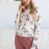 Tops NeeSee's Dresses | Beloved Beauty Floral Cardigan Cream & Mauve Floral