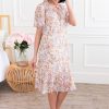 Dresses NeeSee's Dresses | The Quinne Biscotti W/ Lavender&Amaranth Floral