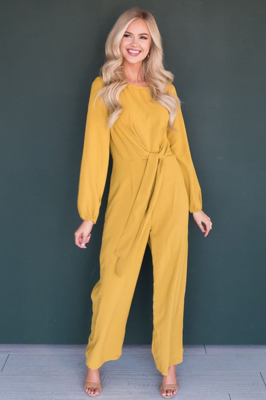 Dresses NeeSee's Dresses | The Lolo Jumpsuit Mustard