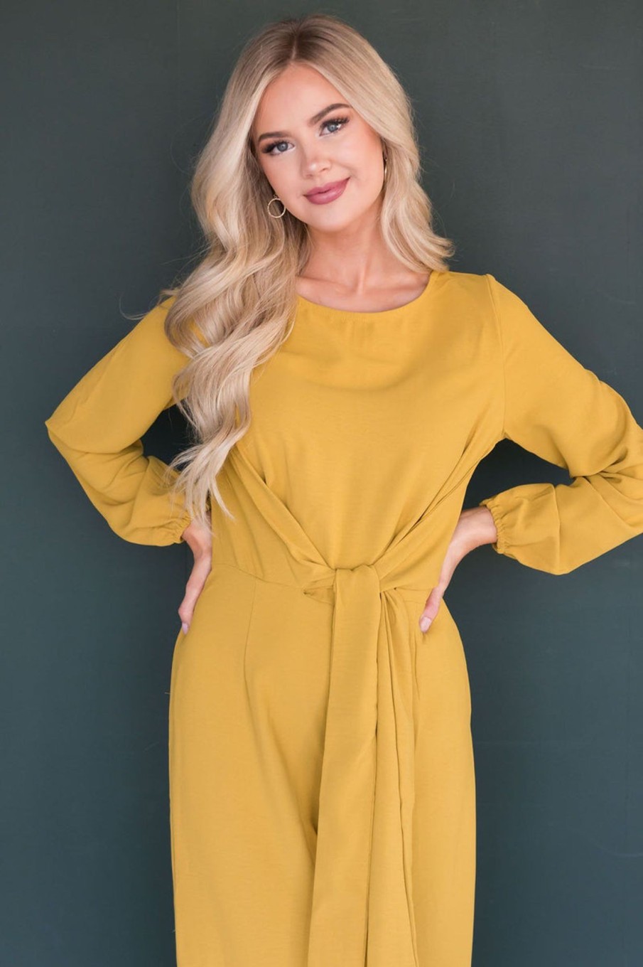 Dresses NeeSee's Dresses | The Lolo Jumpsuit Mustard