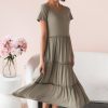 Dresses NeeSee's Dresses | The Kalisha Light Olive