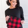 Skirts NeeSee's Dresses | Everything You Need Buffalo Check Clutch Red/Black Buffalo Check