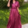 Dresses NeeSee's Dresses | The Marcilynne Burgundy