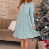 Dresses NeeSee's Dresses | The Laine Sage Swiss Dot