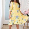 Dresses NeeSee's Dresses | The Prudy Yellow/Pale Mauve/Blue/Ivory Floral