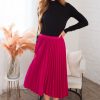 Skirts NeeSee's Dresses | Searching For You Modest Pleat Skirt Fuchsia